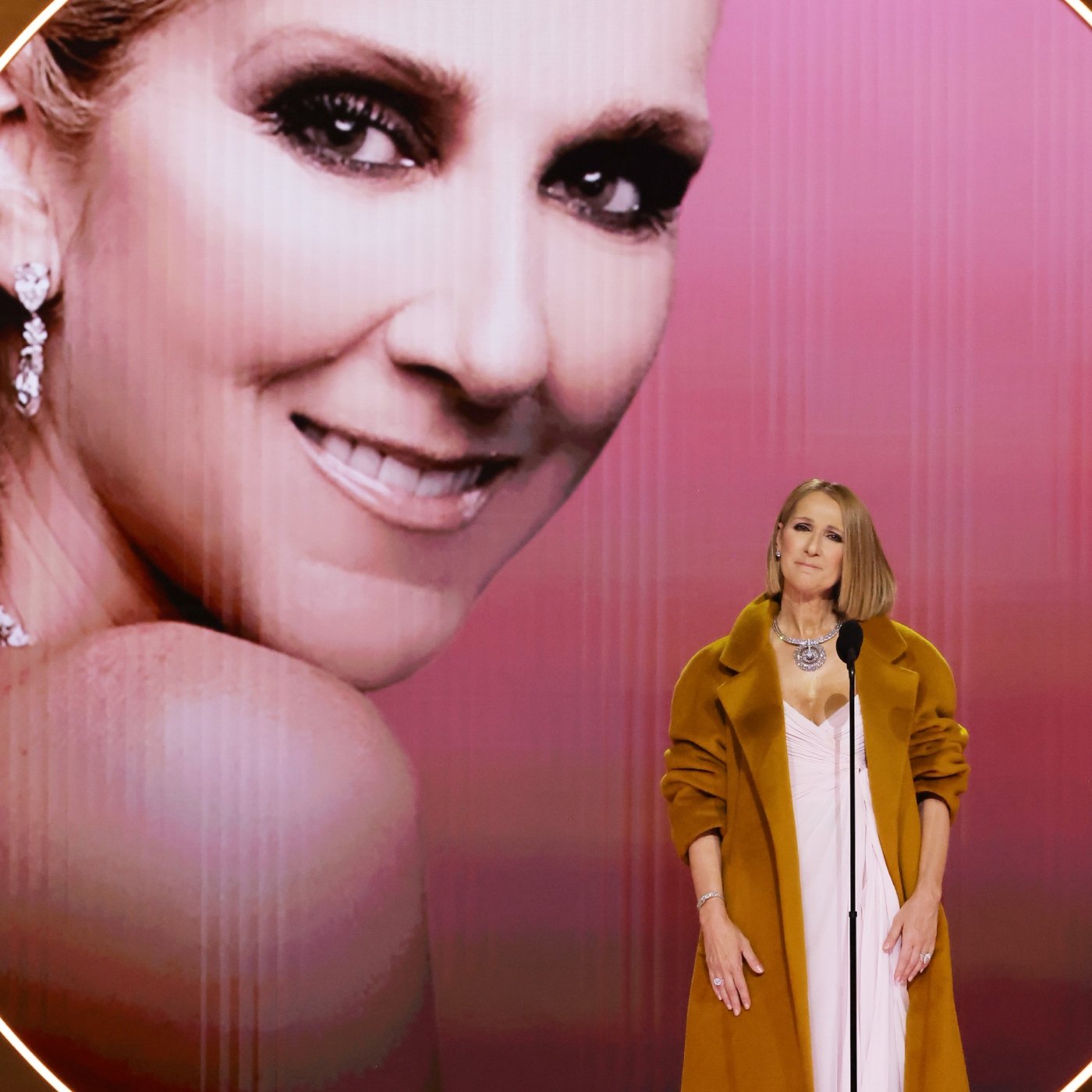 Céline Dion faz rara aparição no Grammy 2024