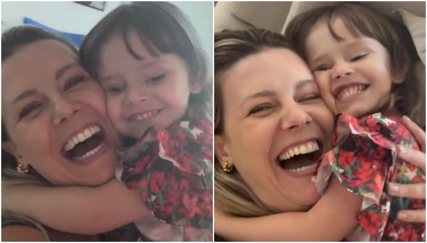 Daiana Garbin e a filha encantam em vídeo risonho: mãe atualizou estado de saúde de Lua