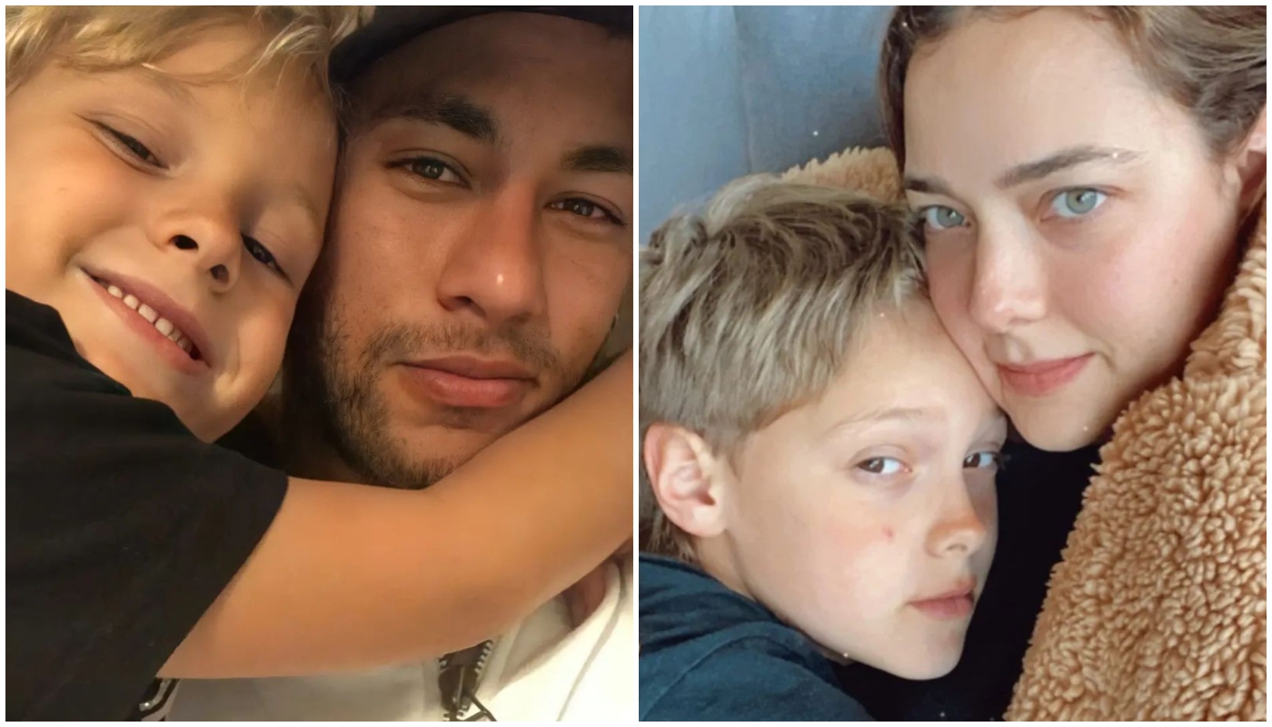 Davi Luca e os pais, Neymar e Carol Dantas