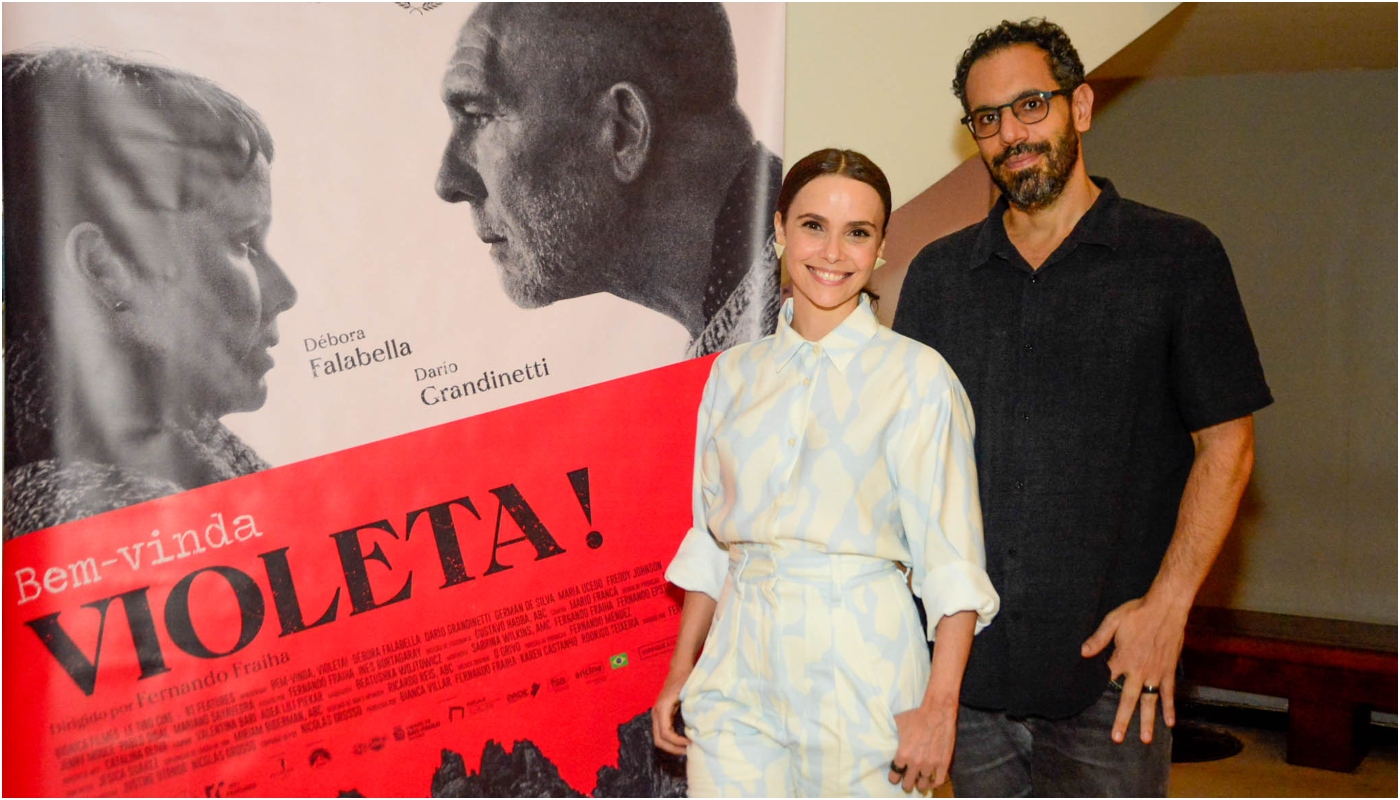 Débora Falabella com Fernando Fraiha em evento