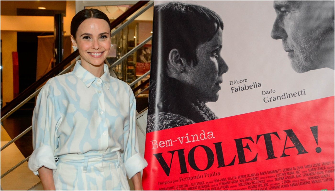 Débora Falabella no lançamento de novo filme