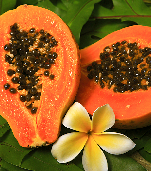 Ellen Jabour mantém rosto impecável usando casca de mamão