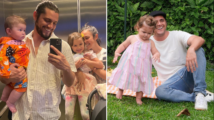 Longe das telinhas, Bruno Gissoni se dedica à paternidade: encantou em foto com caçula