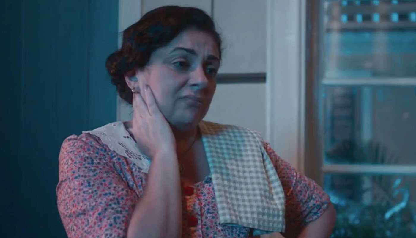 Fátima (Patrícia Pinho) preocupada em 