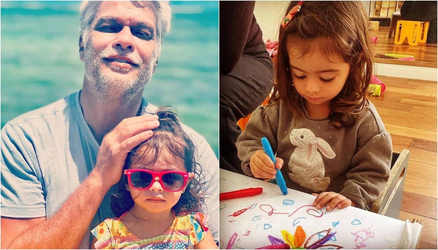 Filha de Fabio Assunção emociona o ator no primeiro dia de escola: “Uma linda jornada”