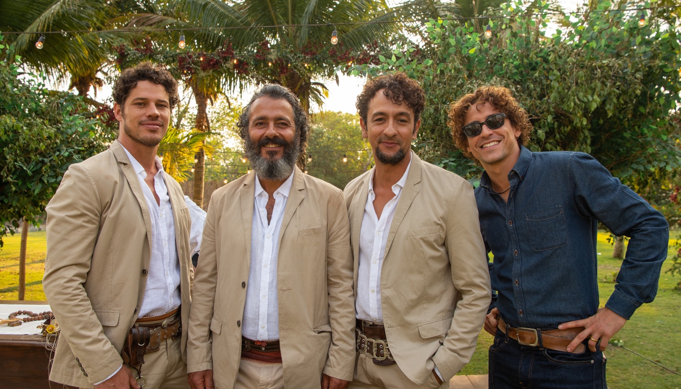 Família Leôncio em casamento triplo de 