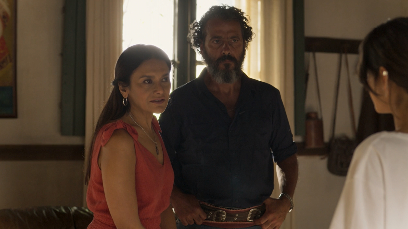 Filó (Dira Paes) e Zé Leôncio (Marcos Palmeira) em 