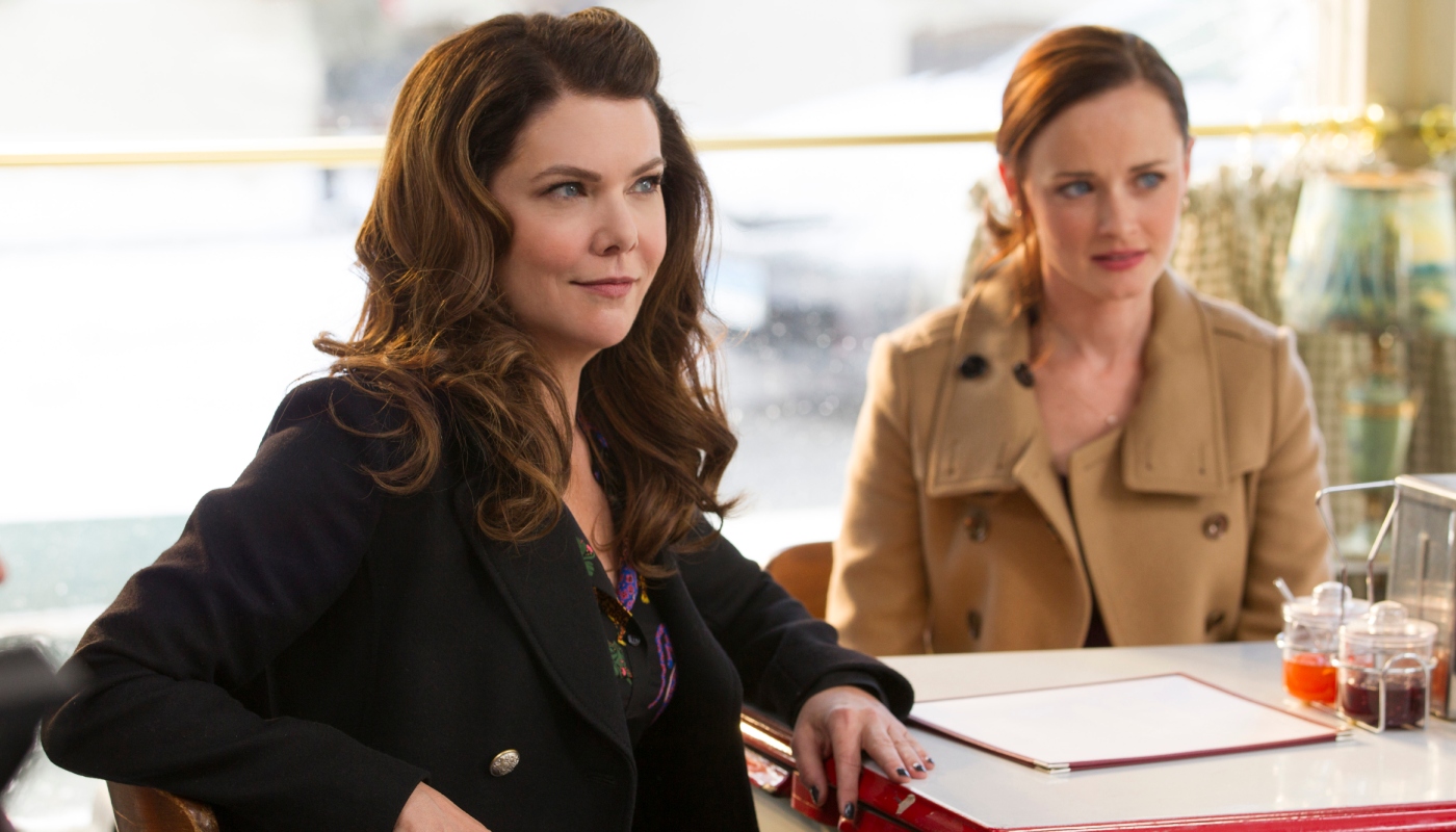 Alexis Bledel e Lauren Graham como Rory e Lorelai no revival de