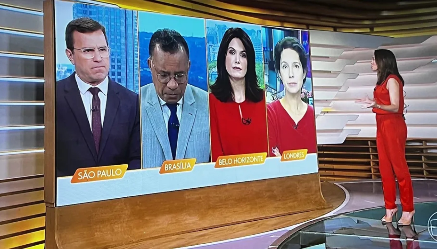 Heraldo Pereira se emociona ao falar de Glória Maria ao vivo