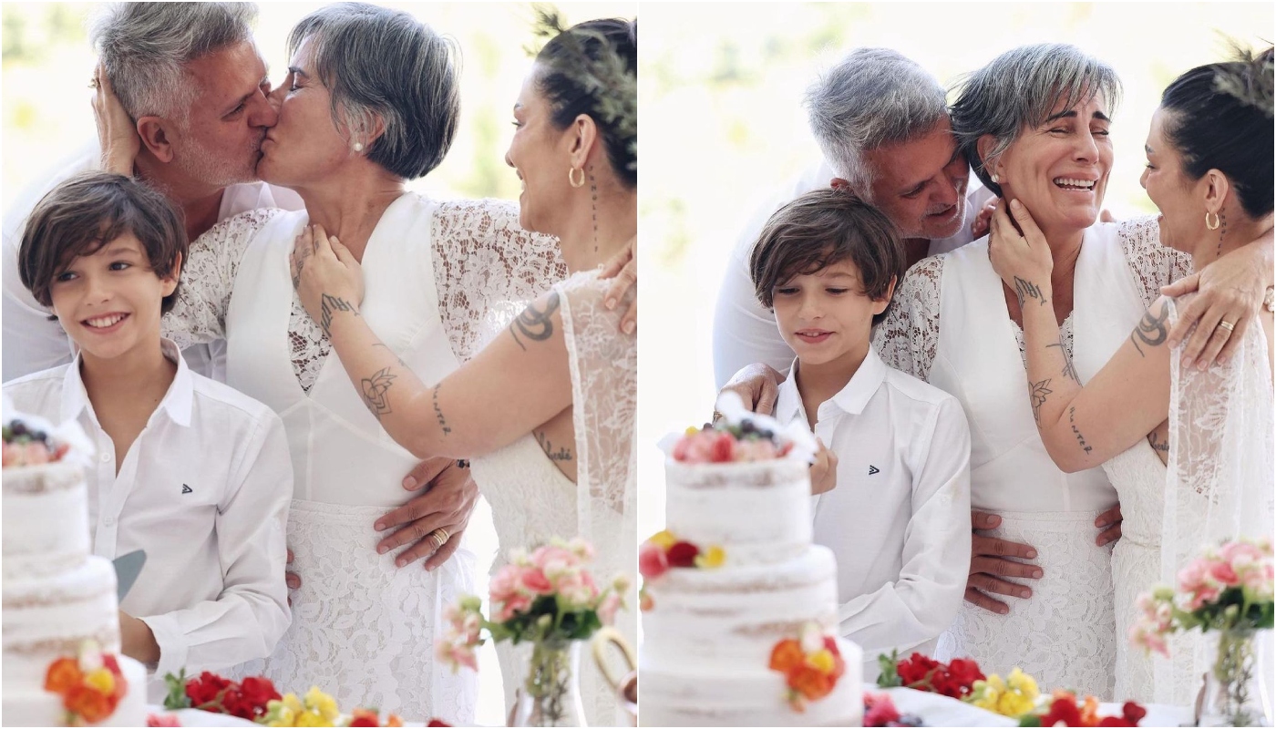 Gloria Pires resgata fotos do casamento de Cleo Pires