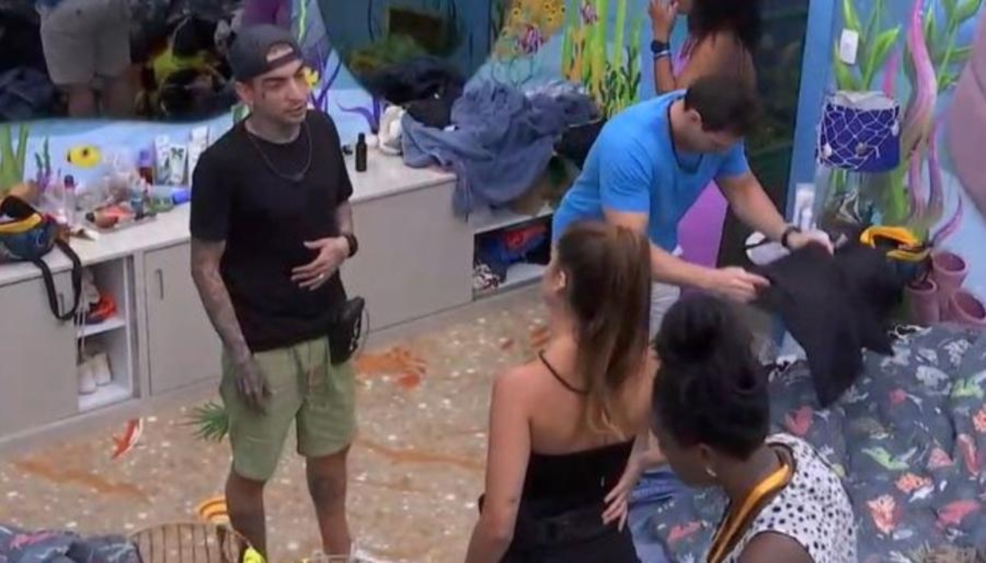 Guimê conversa com Key e Gustavo no BBB23