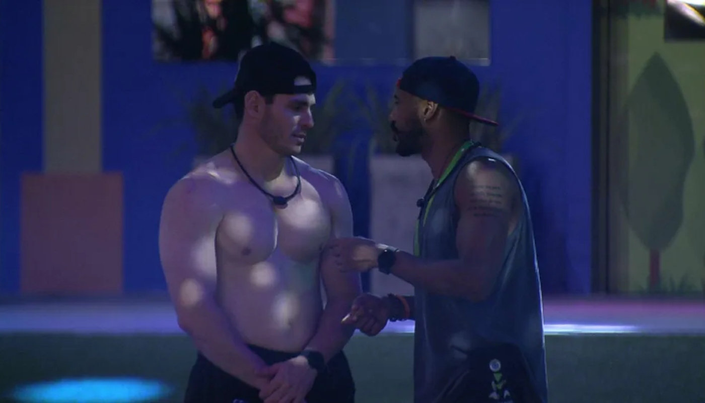 Gustavo conversa com Ricardo no BBB23