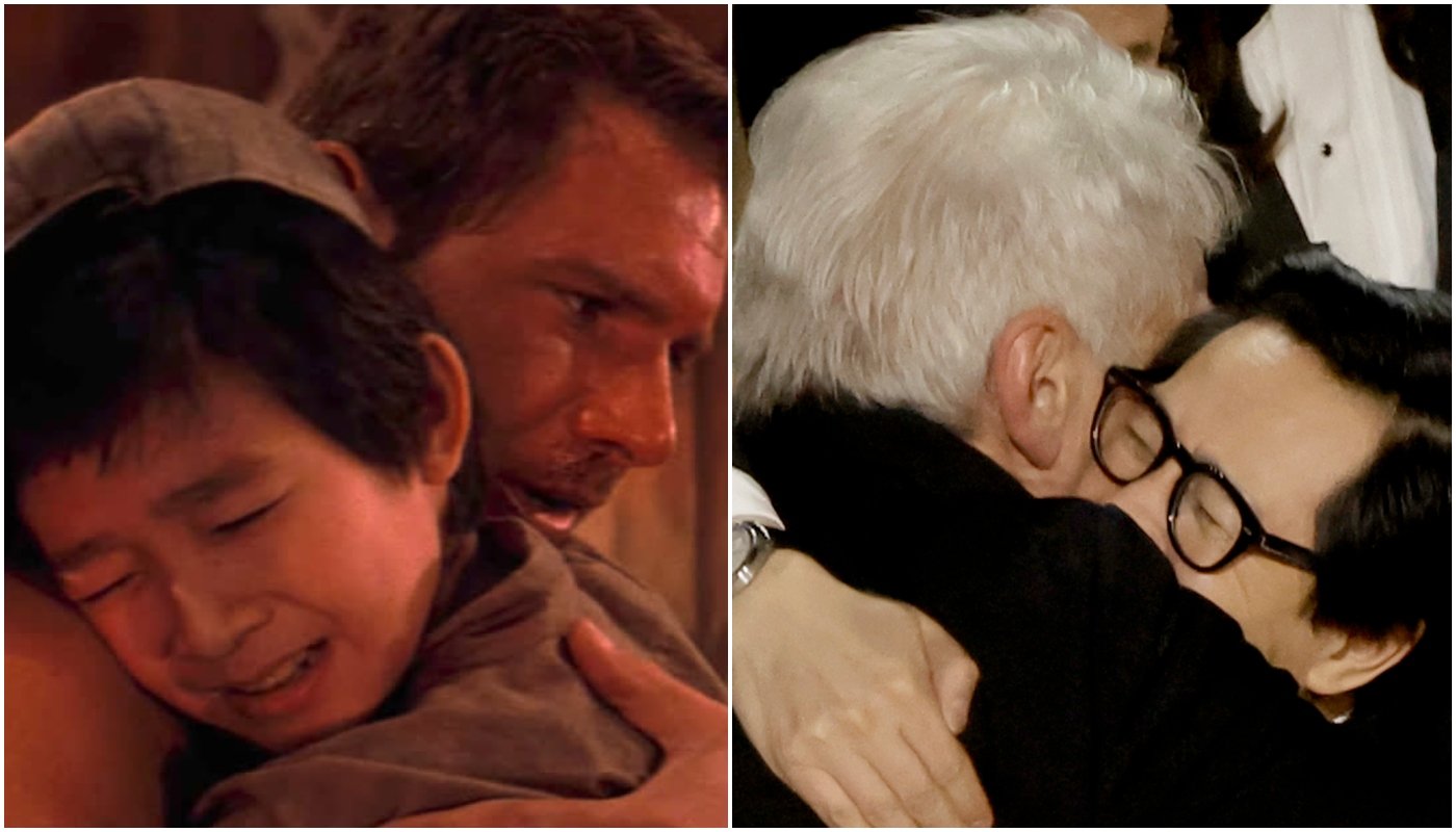 Ke Huy Quan recebeu Oscar de Harrison Ford e encantou: foi seu colega em 1º filme da carreira