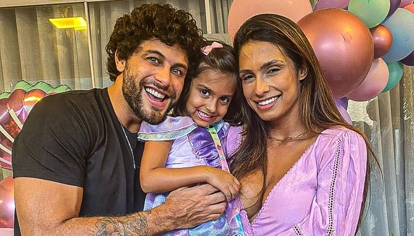 Jesus Luz, Carol Ramiro e a filha, Malena