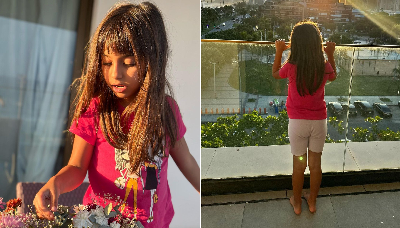 Tamanho de Malena tem surpreendido os fãs e amigos de Jesus Luz