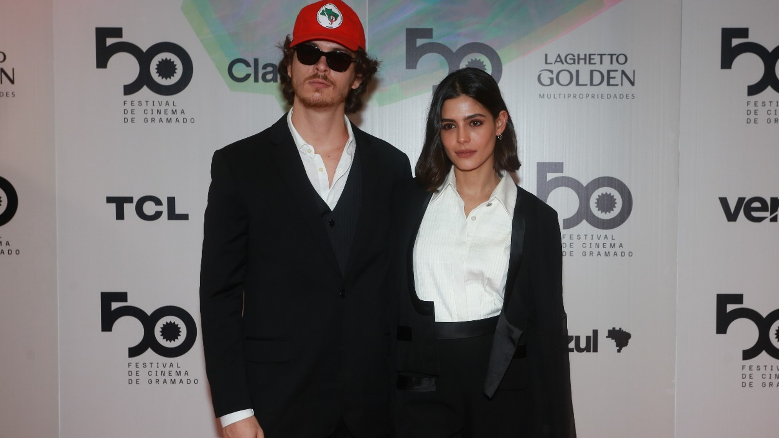 João Vithor Oliveira e Julia Dalavia no 50ª Festival de Cinema de Gramado