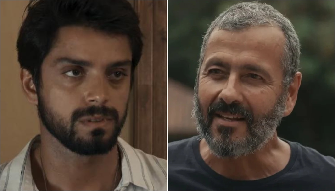 Venâncio (Rodrigo Simas) e José Inocêncio (Marcos Palmeira) em 