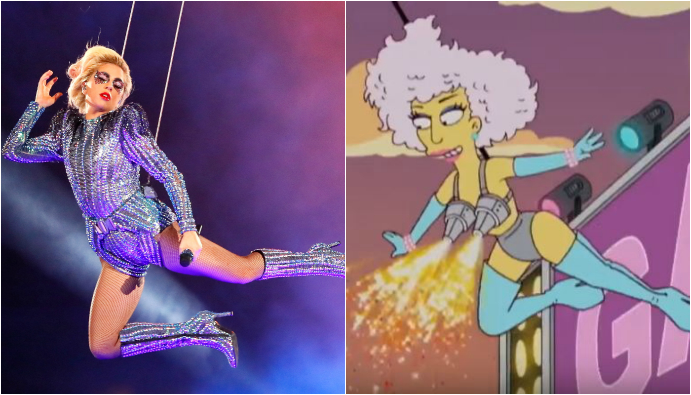 Simpsons previram show da Lady Gaga no Super Bowl? Veja evidências e compare