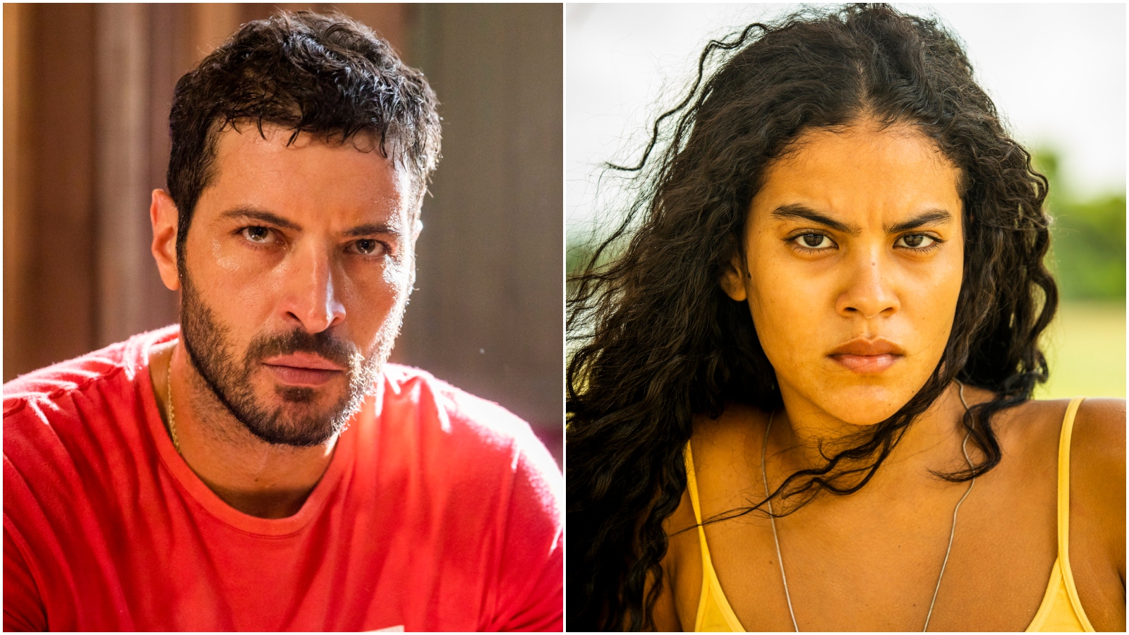 Levi (Leandro Lima) e Muda (Bella Campos) em