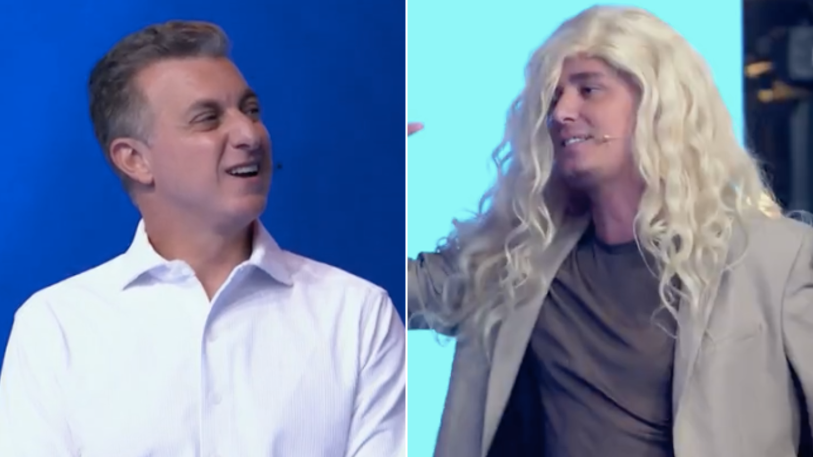 Rafael Portugal imitou Angélica no “Domingão” e deixou Luciano Huck sem graça: “Esdrúxula”