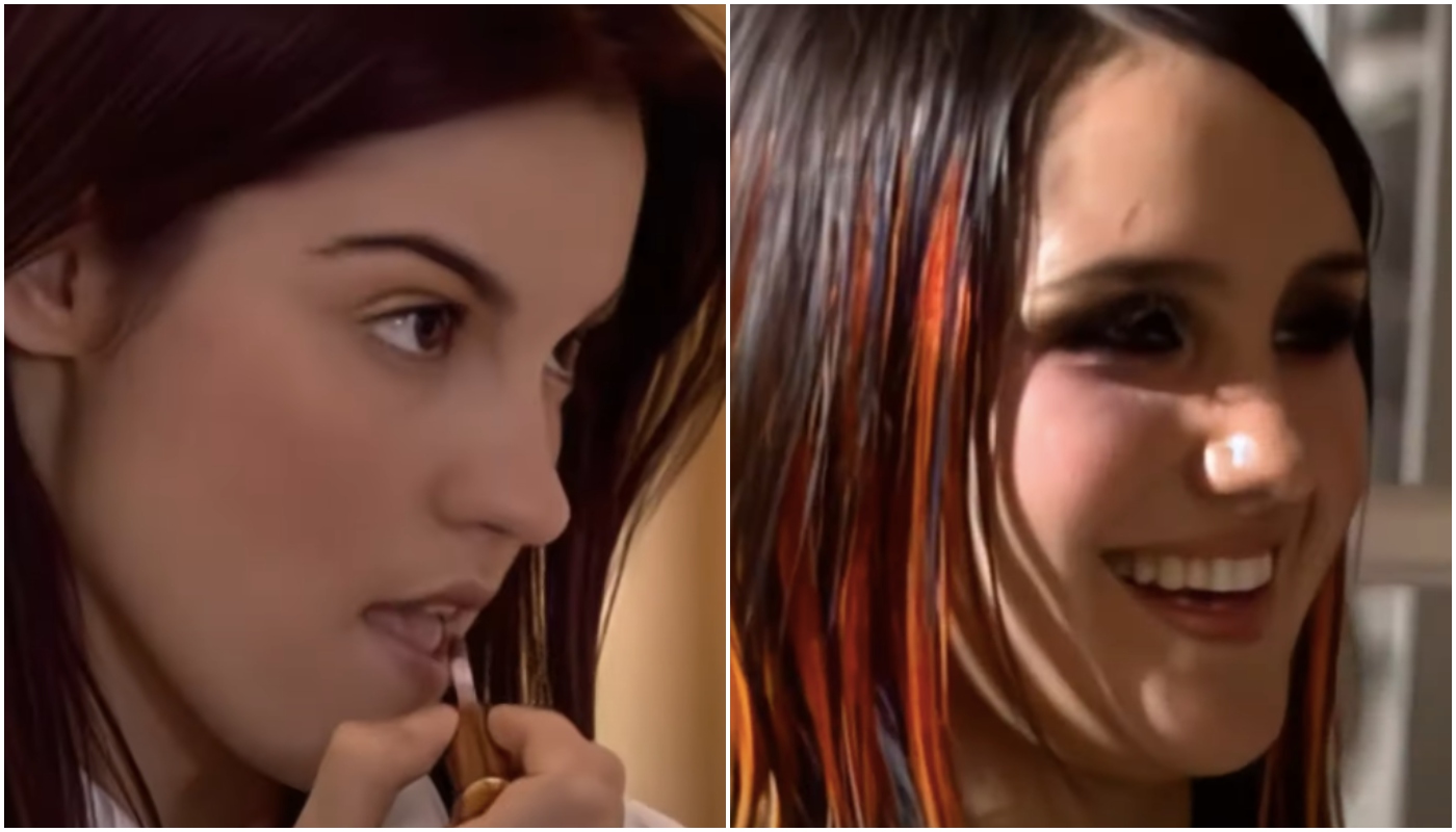 Maite Perroni e Dulce Maria como intérpretes de Lupita e Roberta em