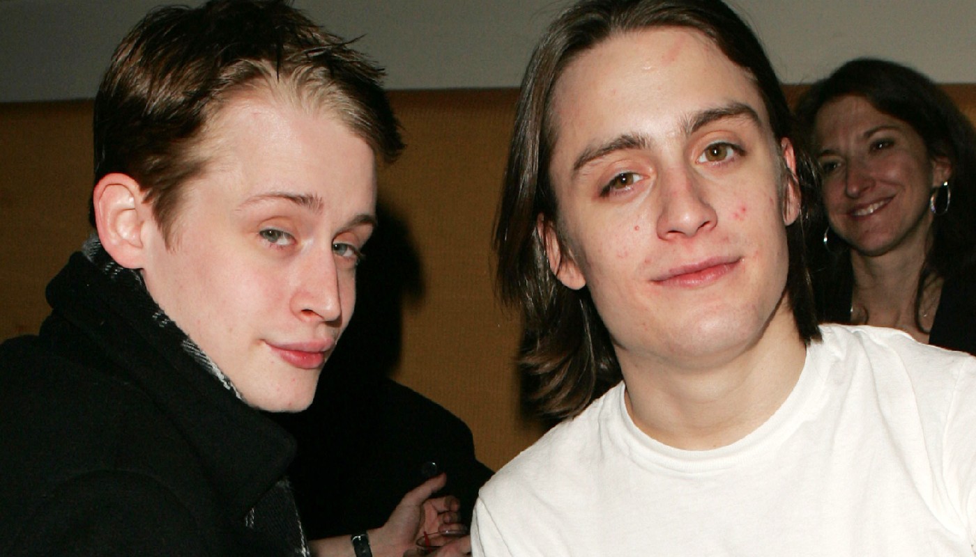 Os irmãos Macaulay e Kieran Culkin em 2005