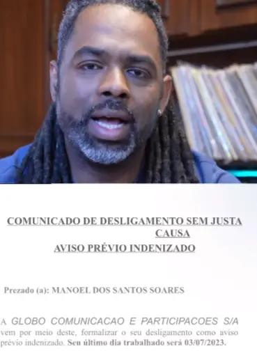 Manoel Soares expôe sua carta de demissão da Globo