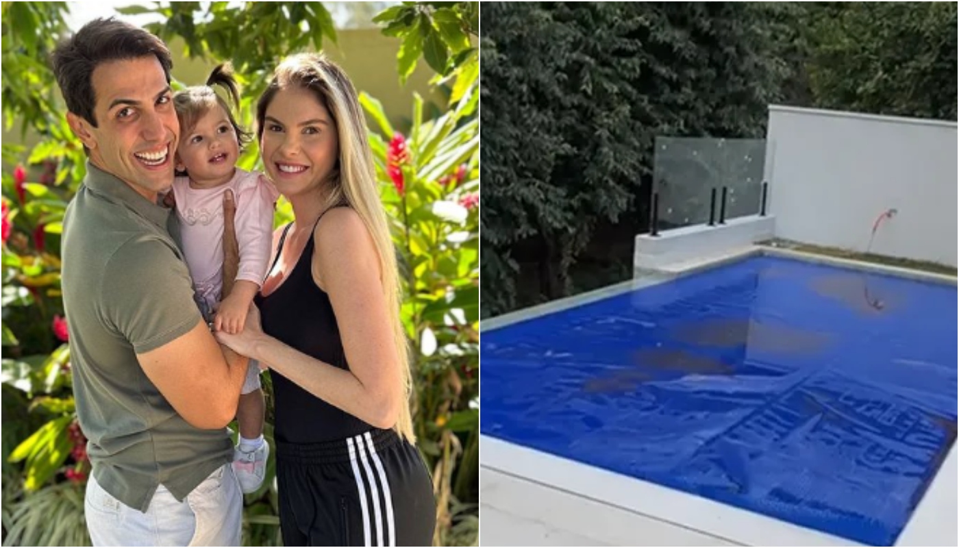 Bárbara Evans faz tour por mansão gigante em reforma e explica tamanho da piscina: “Ótimo”