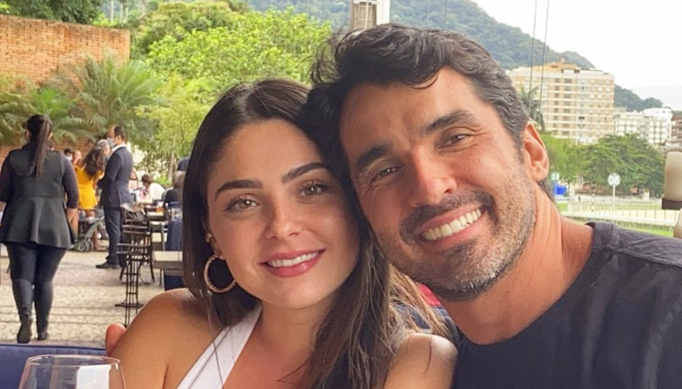 Marcela Barrozo e o marido
