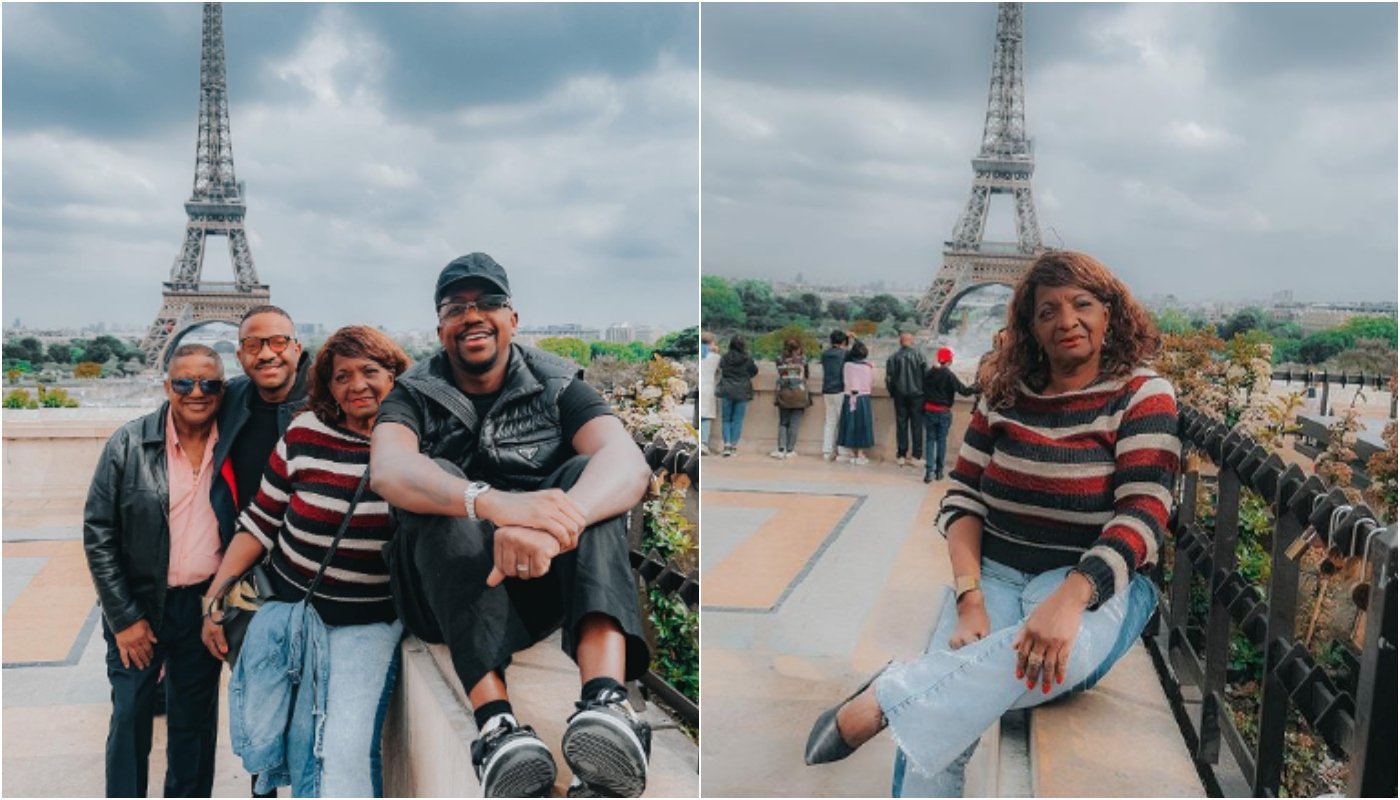 Mumuzinho se emociona ao realizar o sonho da mãe de conhecer Paris: viajaram em família