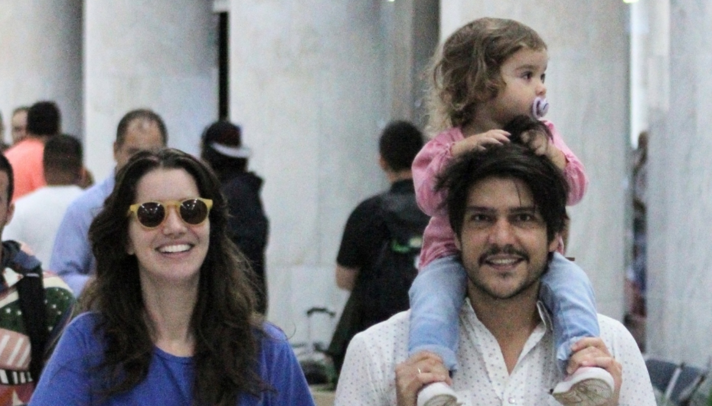 Nathalia Dill, o marido, Pedro Curvello, e a filha, Eva