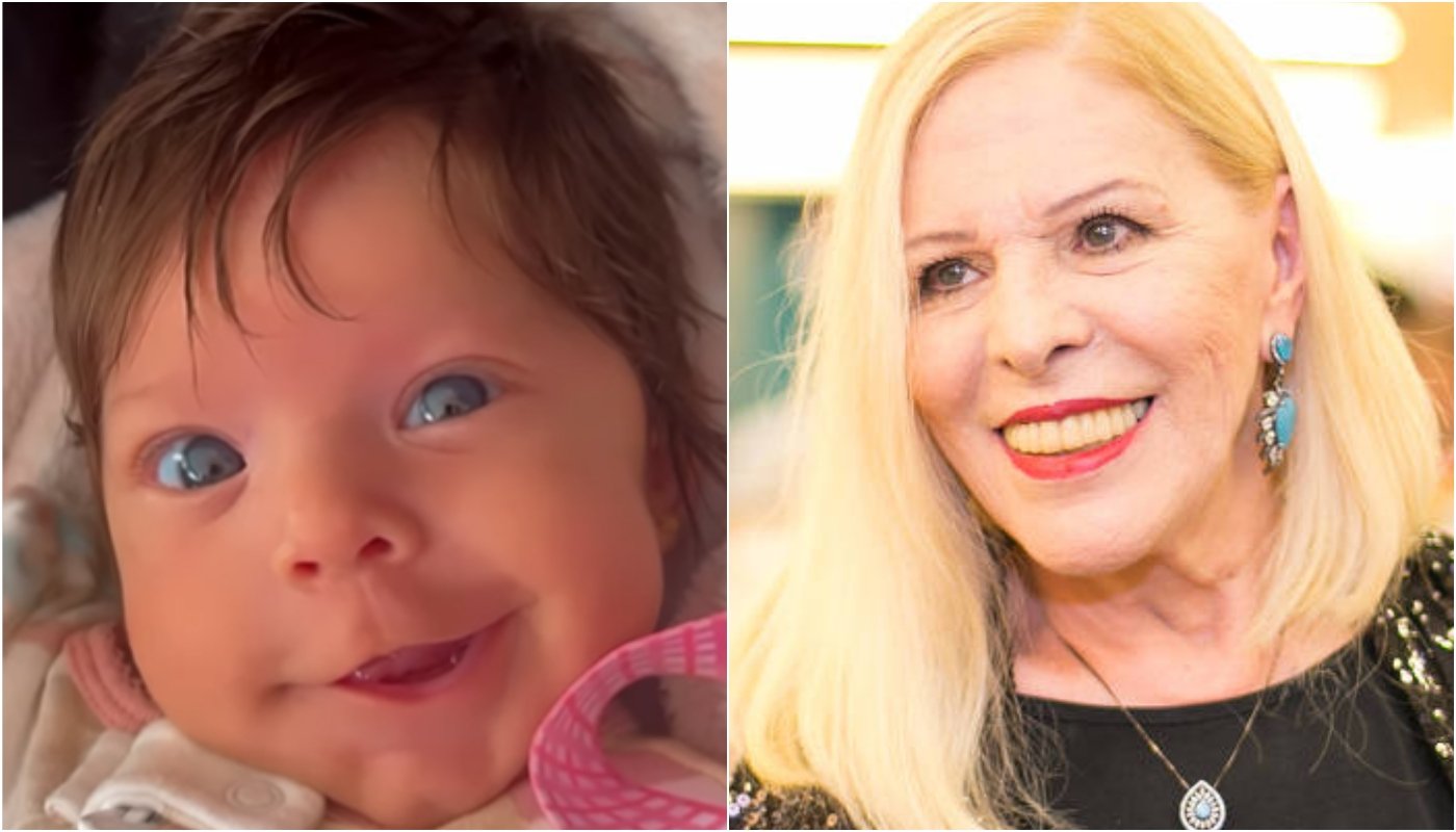 Neta recém-nascida, Pietra Vanucci surge a cara de Vanusa em vídeo: “Arrepiada”