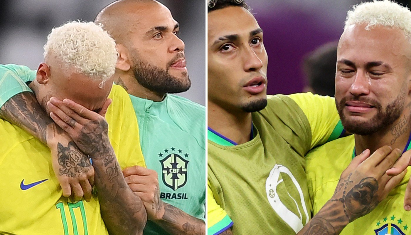 Choro de Neymar após a derrota representa os brasileiros: nem gol dele salvou o Brasil