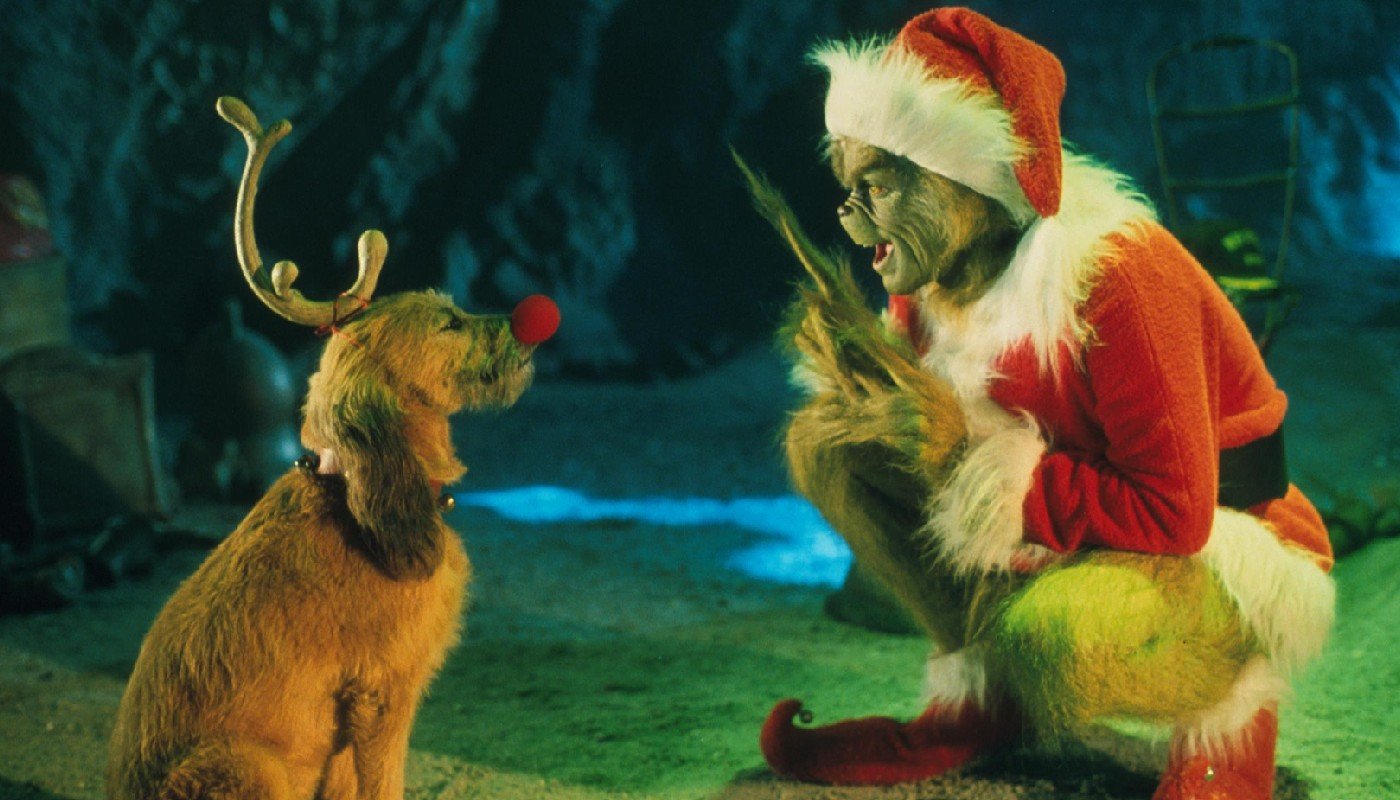 Jim Carrey viveu o inimigo número do Natal, Grinch, nos cinemas