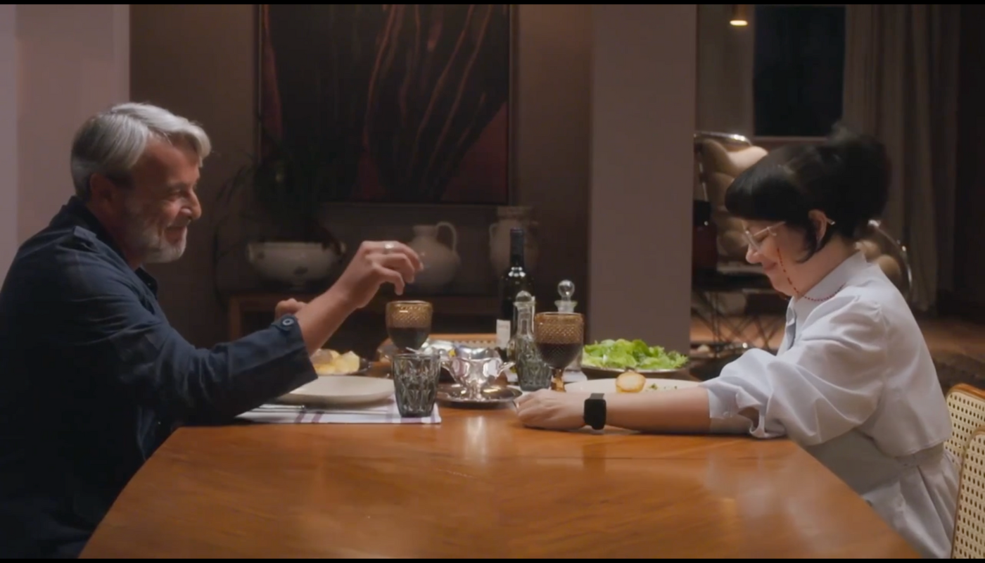 Pedro (Alexandre Borges) e Carol (Karine Teles) em 