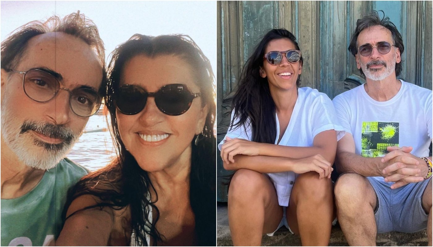 Regina Casé posta rara foto com ex-marido Luiz Zerbini: tiveram filha juntos e se dão super bem