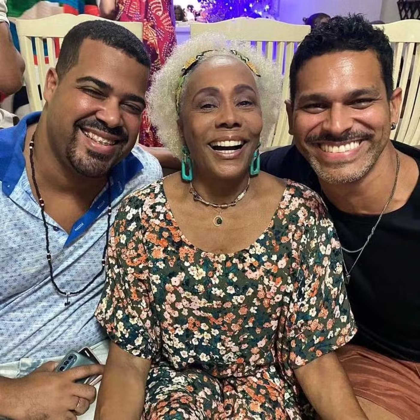 Dhu Moraes e os filhos Renan e Rodrigo