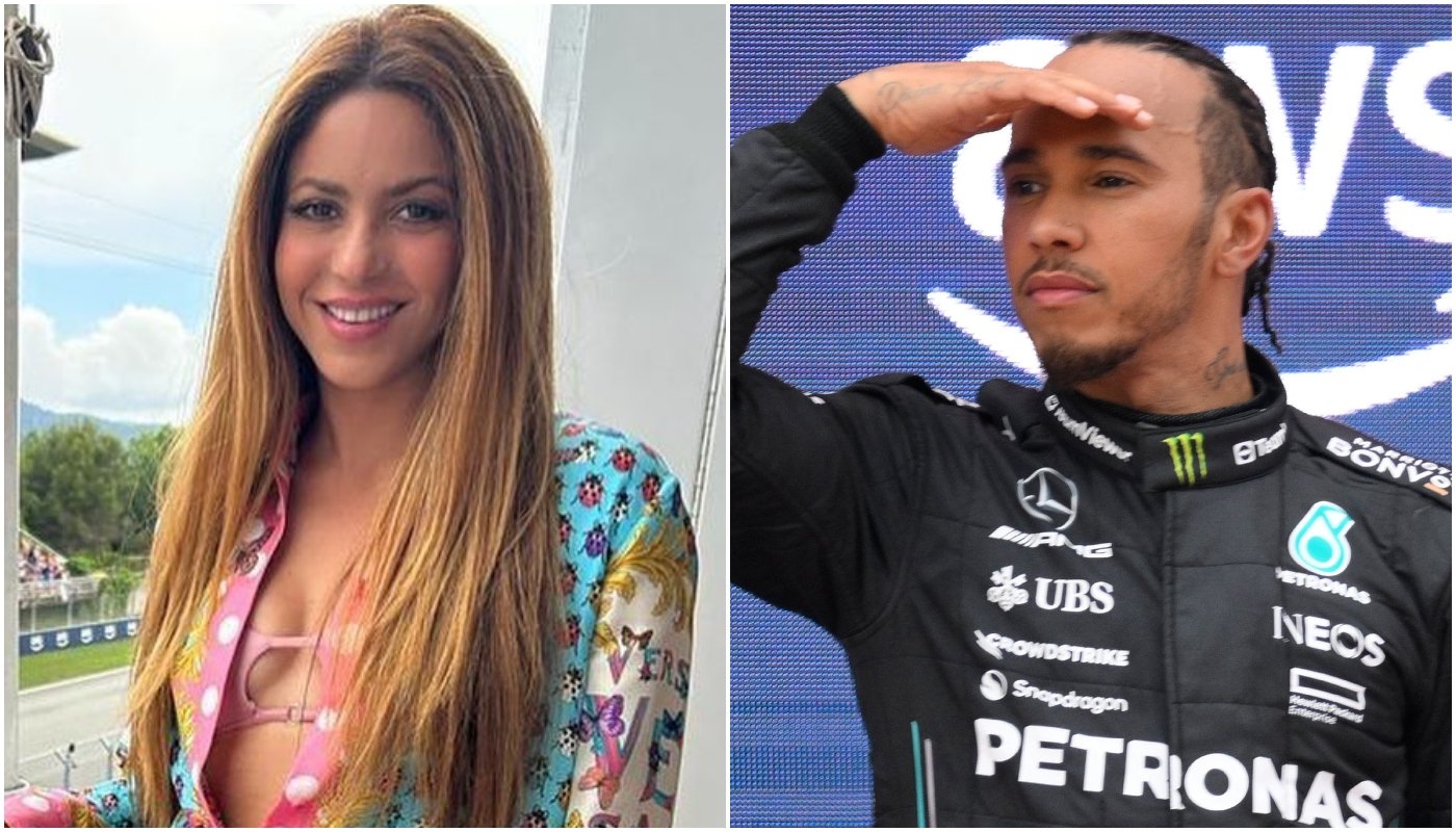 Shakira assiste a corrida de Hamilton e alimenta boatos de romance: “Está rolando muito”