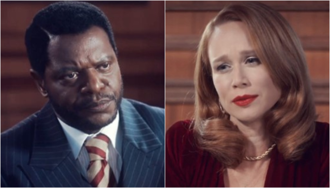 Silvio (Bukassa Kabengele) e Gilda (Mariana Ximenes) em 