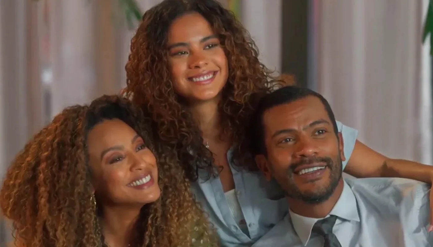 Sol (Sheron Menezzes), Ben (Samuel de Assis) e Jenifer (Bella Campos)