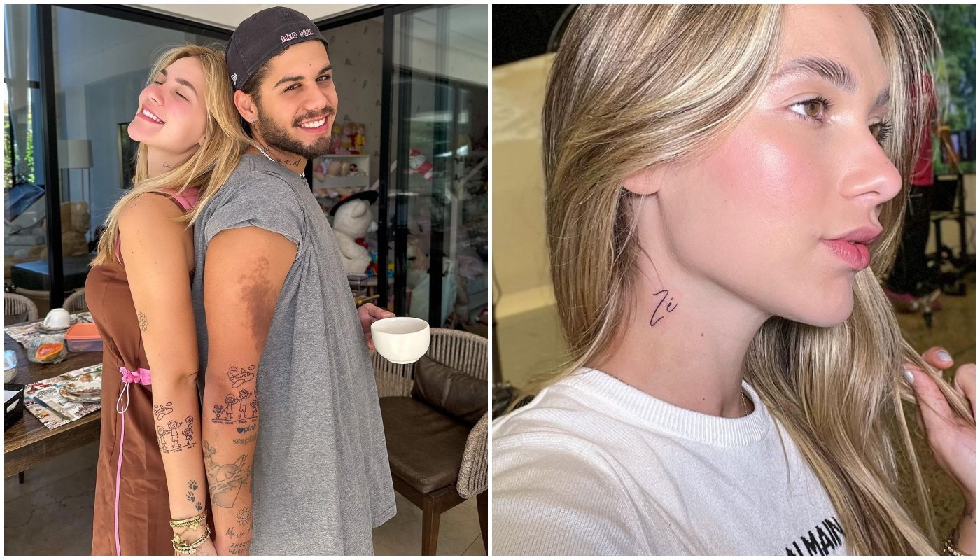 Tatuagens que Zé Felipe e Virginia Fonseca fizeram iguais (ou um para o outro)