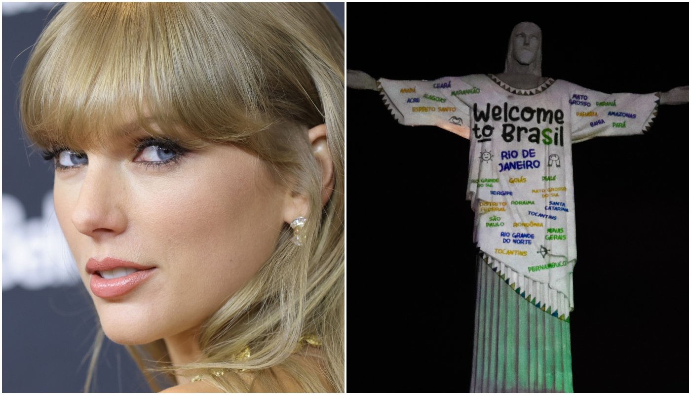 Cristo Redentor se ilumina em homenagem a Taylor Swift: projeto de fãs chegou ao governo