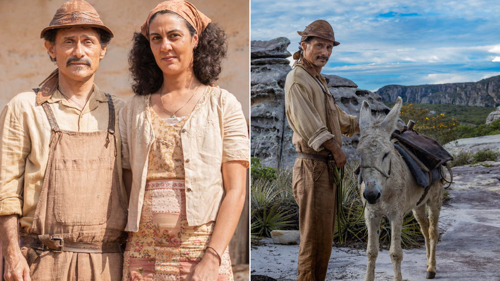 Timbó (Enrique Diaz) e Tereza (Clarisse Pinheiros).