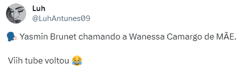 Comentários sobre Wanessa e Yasmin no BBB24