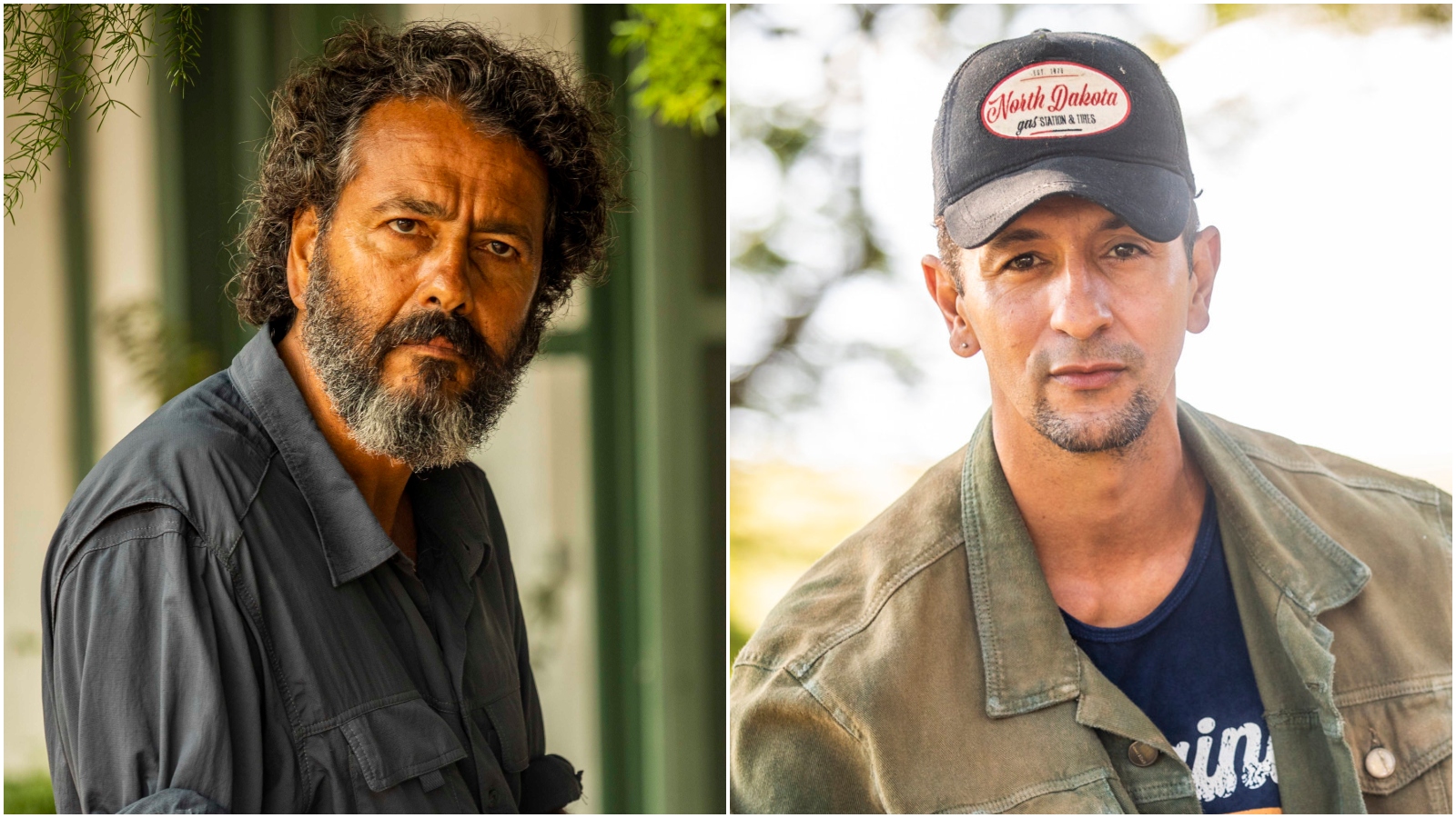 Zé Leôncio (Marcos Palmeira) e José Lucas (Irandhir Santos) em 